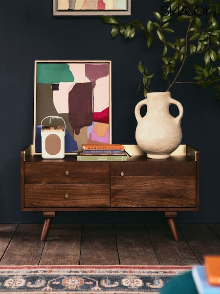Swoon Fresco Mango Wood 1 Door 2 Drawer Media Unit