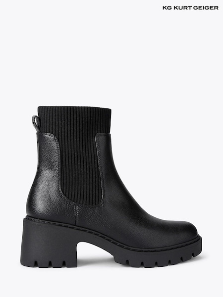 Negru - Kg Kurt Geiger Tess Ankle Sock Boots