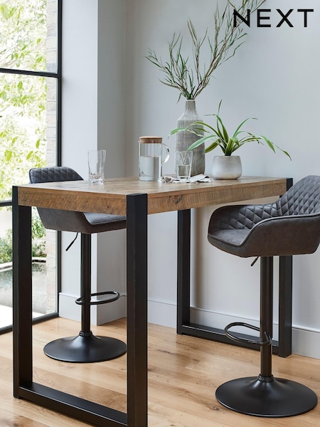 Natural Jefferson Solid Wood Pine 4 Seater Bar Dining Table (730154) | €550