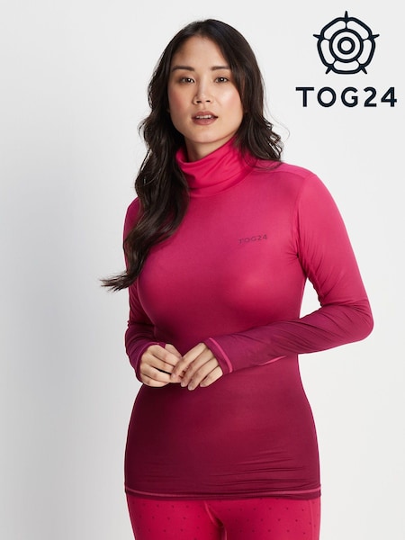 Korallenpink - Tog 24 Snowdon Thermal Zip Neck T-Shirt (730285) | 53 €