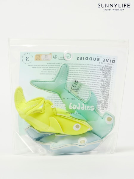 Μπλε - Salty The Shark Dive Buddies Set Of 3 Swimming Accessories