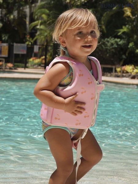 Cherry Pink - Sunnylife Kids Swim Vest