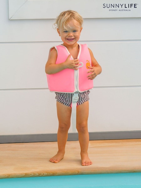 Neon Pink - Sunnylife Kids Swim Vest