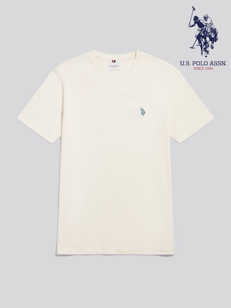 Cream - Regular U.s. Polo Assn. Open Championship Graphic T-shirt