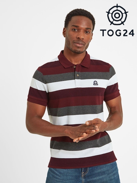 Tog 24 Maroon Flaxby Deep Port Polo T-Shirt (733401) | €38
