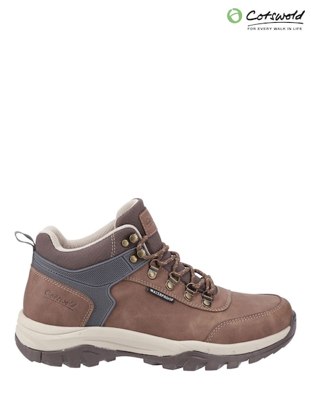 Brown - Regular Cotswolds Overbury Waterproof Hiking Boots