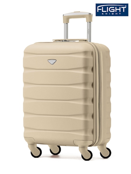 Šampanjec - Flight Knight 55x40x20cm Ryanair Priority 4 Wheel ABS Hard Case Cabin Carry On Hand Luggage (734956) | € 66
