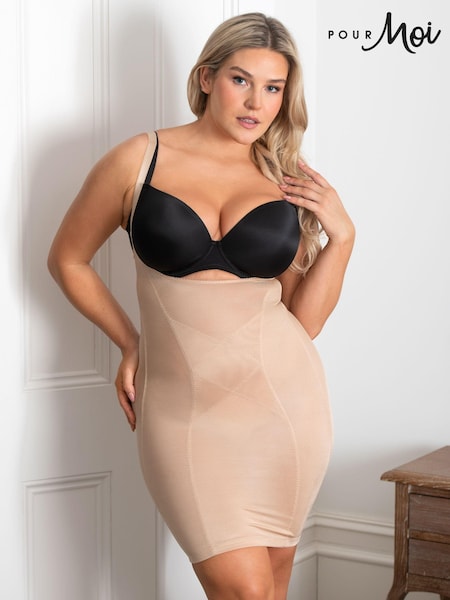 Pour Moi Nude Lingerie Hourglass Shapewear Firm Tummy Control Wear Your Own Bra Slip (735028) | €30