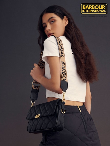 Čierna - Barbour® International Soho Quilted Cross-body Bag (737557) | €144
