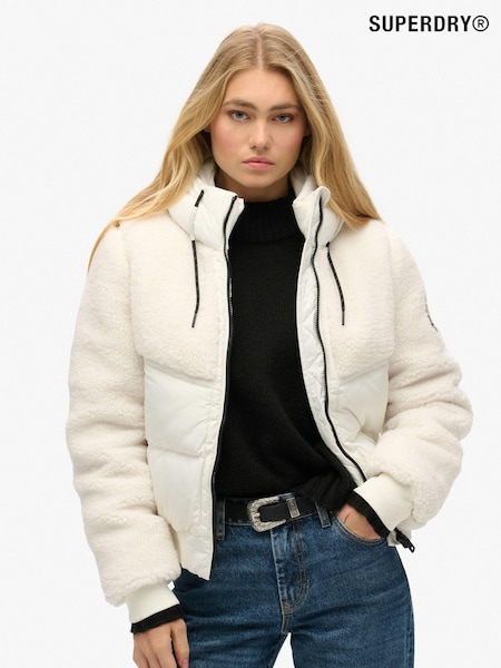 Off White - Superdry Everest Bomber Hybrid Jacket (741029) | 105 €