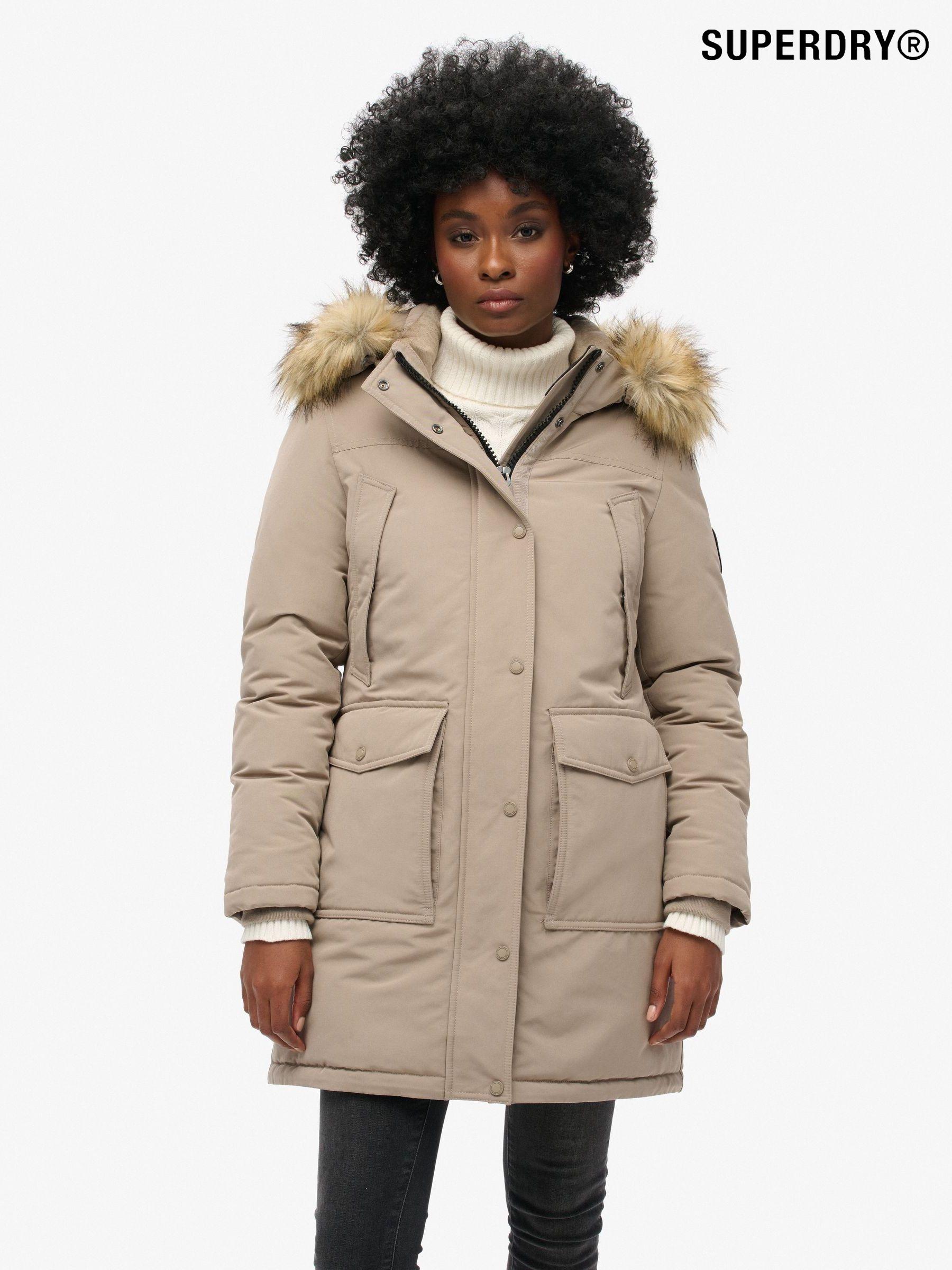 Superdry parka jacket womens top