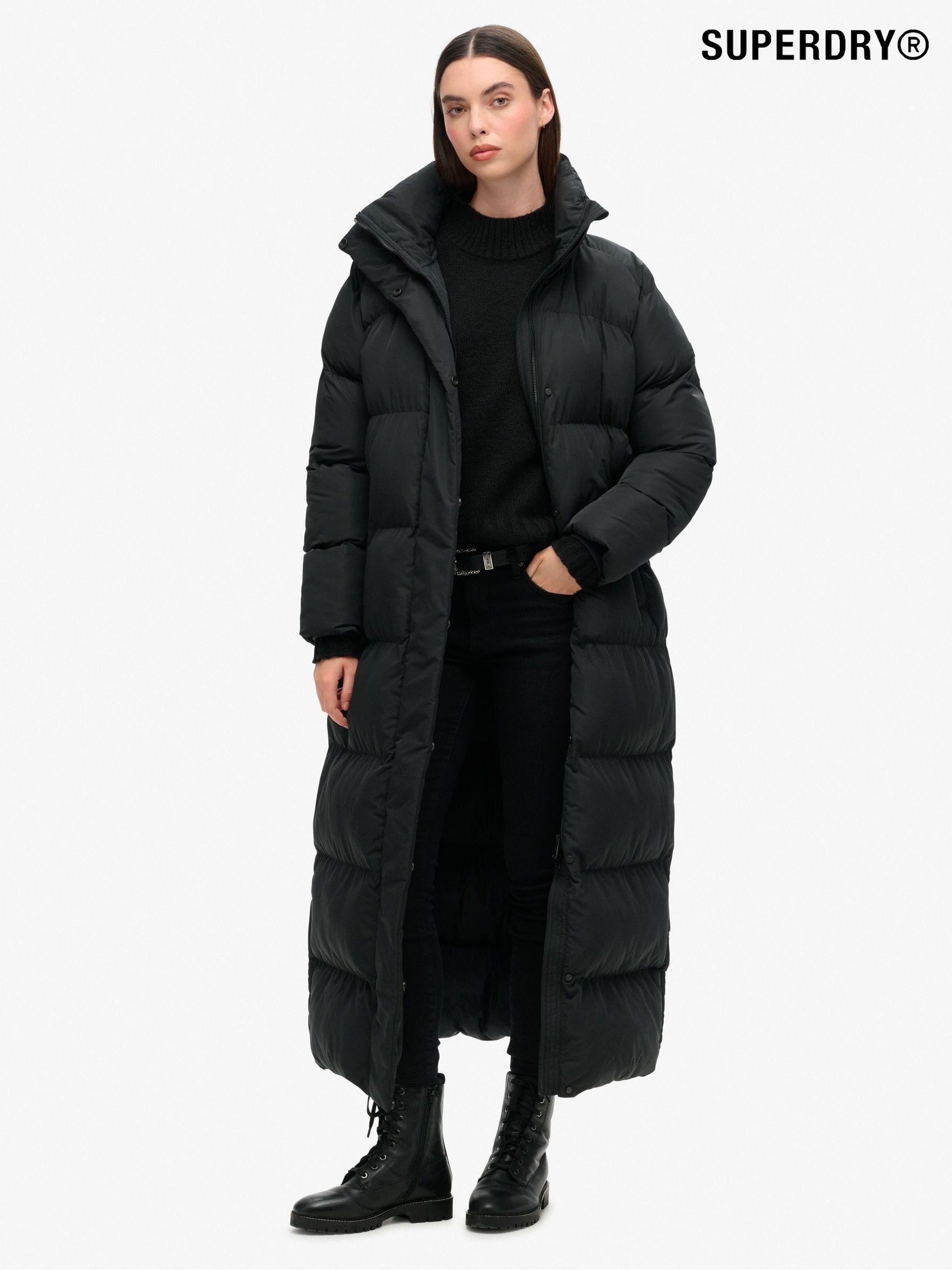 Superdry new army longline wool coat cheap