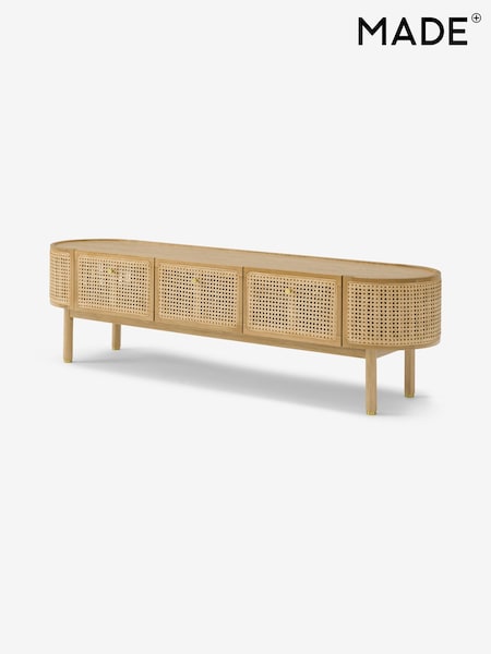 MADE.COM Natural Oak and Rattan Ankhara TV Unit (741512) | €340
