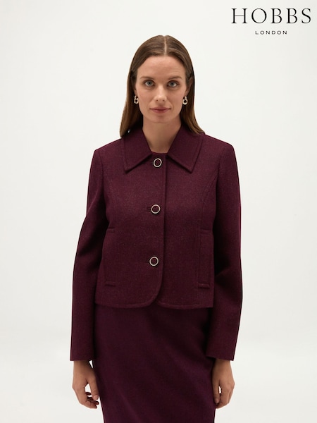 Purple - Hobbs Adeen Jacket