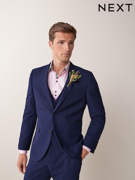 Svetlo modra - lepo prilegajočem se kroj; oprijet kroj - Two Button Suit Jacket (741979) | € 56 - € 64