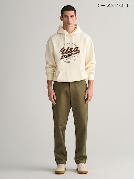 Wacholder-Grün - Gant Chinohose aus Baumwolltwill in Regular Fit (742831) | 76 €
