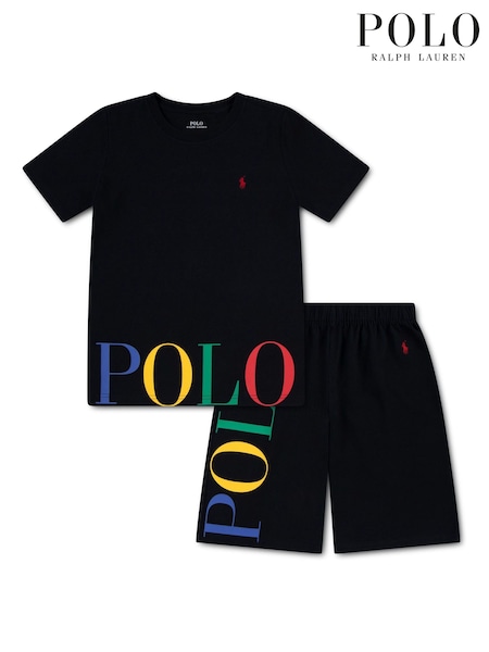 Black - Polo Ralph Lauren T-shirt And Shorts Set