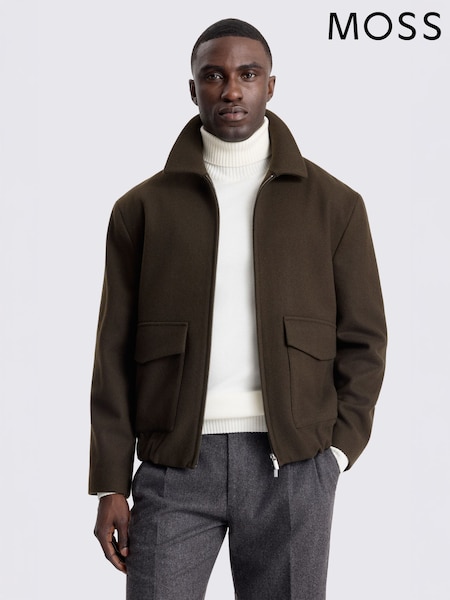 Green - Regular Moss Blouson Jacket