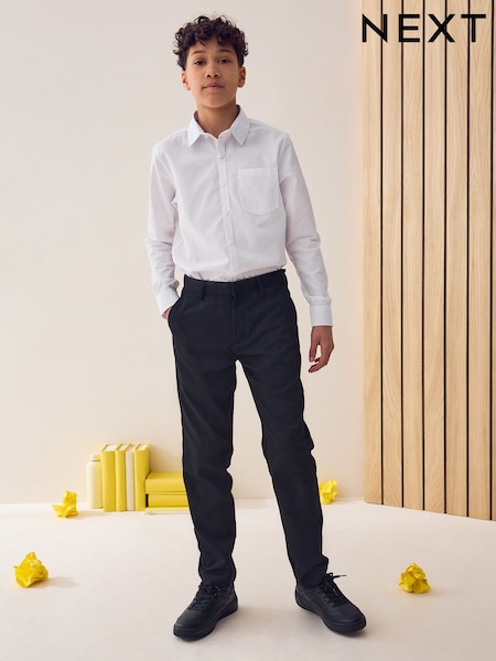 Black Regular Waist Pull On Standard Trousers (3-17yrs) (743697) | €12 - €23