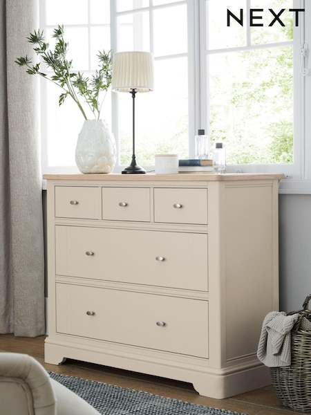 Stone Hampton Painted Oak Collection 5 Drawer Chest Of Drawers (743953) | €1,050