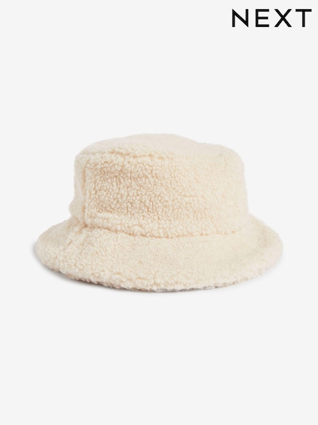 Bež/bela - Borg Bucket Hat (3mths-16yrs) (744382) | € 6 - € 9