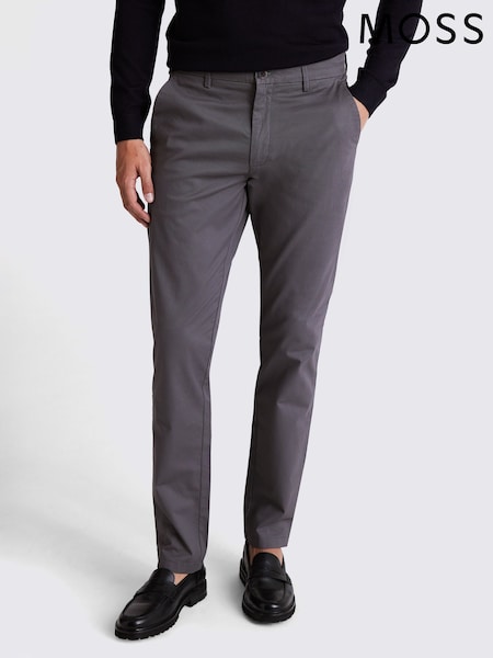 MOSS Grey Tailored Chino Trousers (744805) | €85