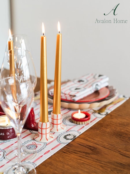 Avalon Home Stripe The Halls Table Runner