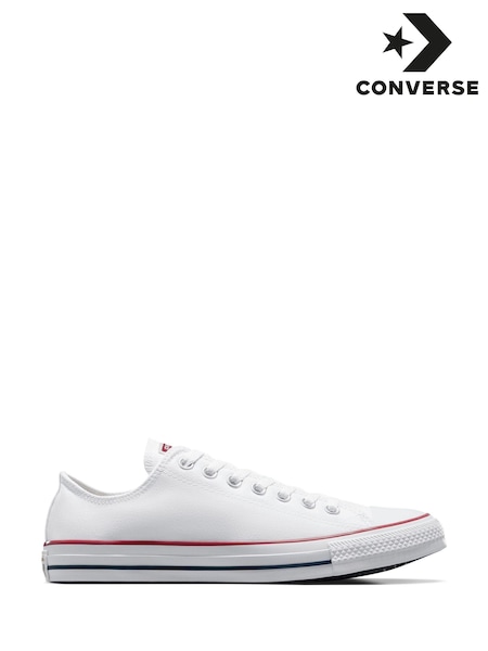 Blanc - Converse Chuck Taylor All Star Ox Trainers (744887) | 81 € - 88 €
