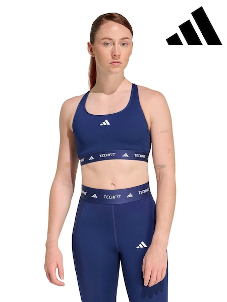 Blue - Adidas Techfit Bra