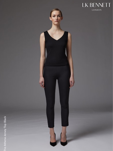 LK Bennett Black Viscose Athena Vest Top (746415) | €75