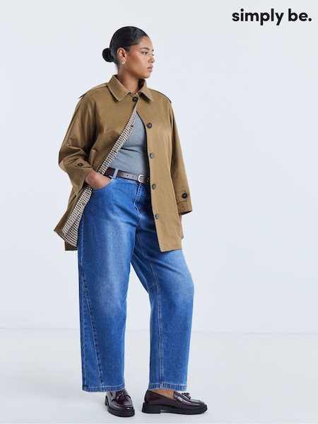 Natural - Simply Be Reversable Mod Coat