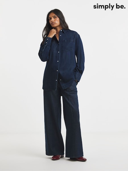 Blue - Simply Be Ultimate Denim Shirt