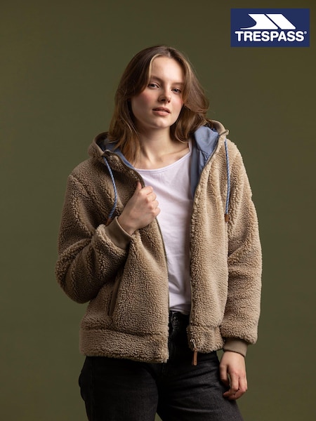 Trespass Lavelle Faux Fur Teddy Fleece Hoodie (747224) | €26