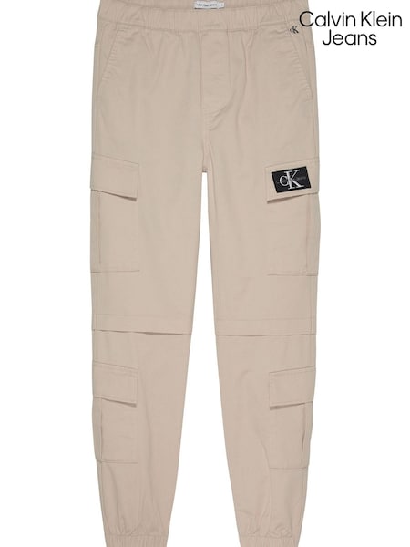 Calvin Klein Jeans Boys Biege Woven Cargo Trousers (748259) | €21