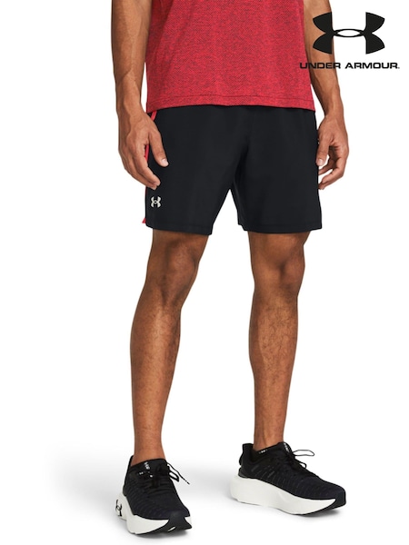 Under Armour Black/Red Launch 7" Shorts (749547) | 89 QAR