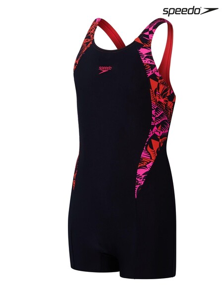 Speedo Black Printed Girls Panel Swimsuit (751255) | €15