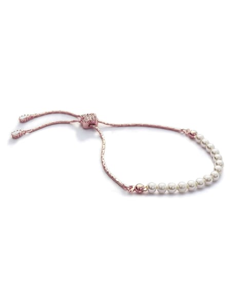 Ivory & Co Rose Gold Carlisle And Pearl Dainty Toggle Bracelet (751570) | €26