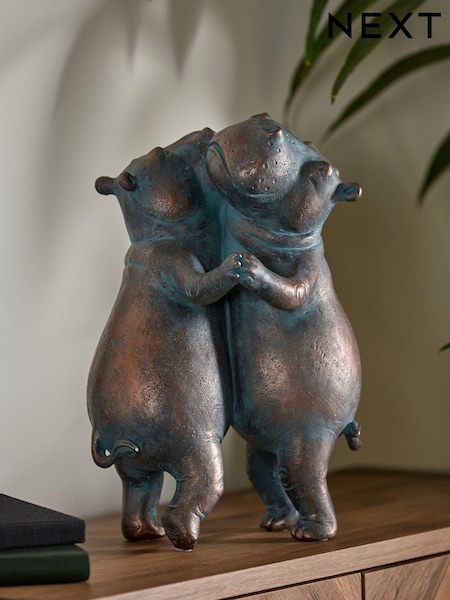 Bronze Hattie and Henry Dancing Hippos (751599) | €31