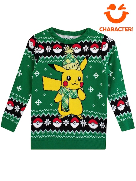Green - Regular Character Pokemon Christmas Jumper