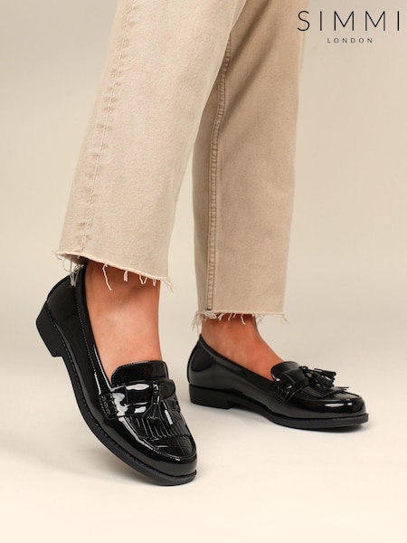 Black - Simmi London Arissa Tassel Loafers
