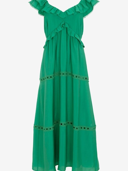 Mint Velvet Green Lace Trim Maxi Dress (753259) | €99