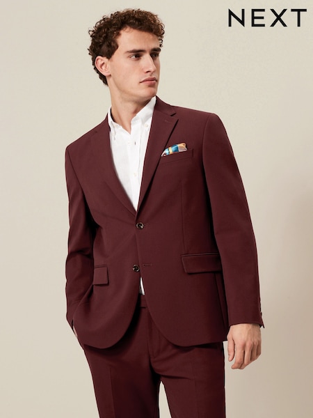 Roșu cărămiziu - Măsură regular - Motionflex Stretch Suit Jacket (753863) | 315 LEI
