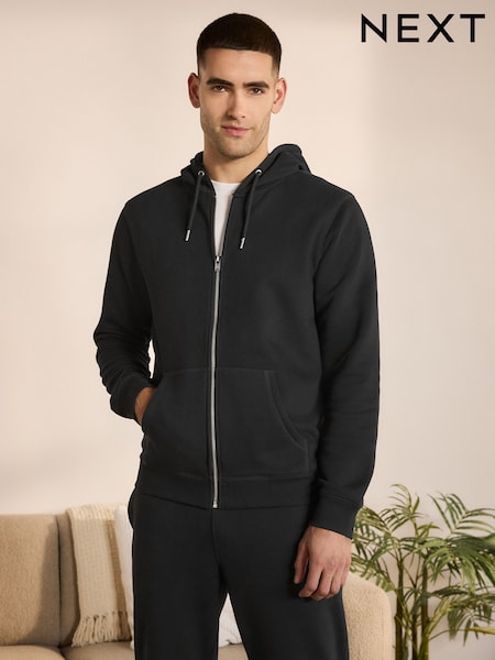 Musta - Zip läpi - Hoodie (755179) | €41