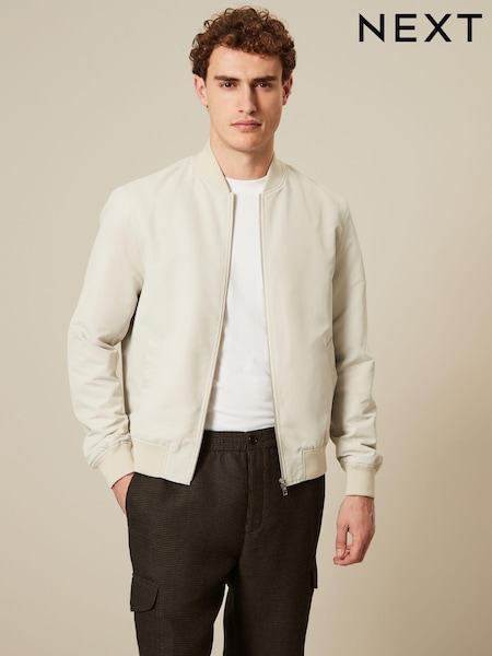 Ecru Shower Resistant Bomber Jacket (755200) | €9