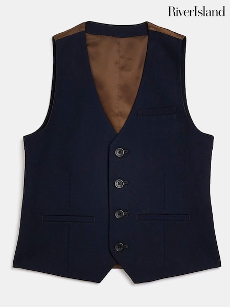 River Island Blue Boys Suit: Waistcoat (755399) | €29
