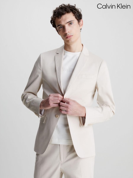 Calvin Klein Slim Fit Natural Stretch Sateen Blazer (755603) | €121