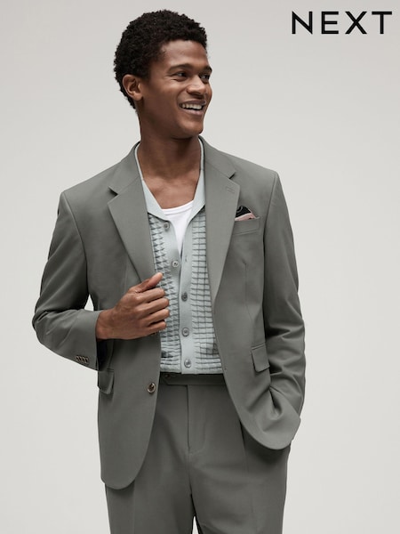 Green Relaxed Fit Motionflex Stretch Suit Jacket (755681) | €16