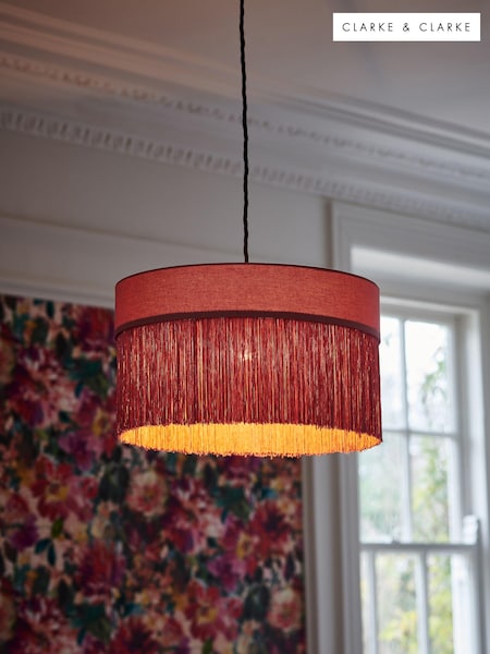 Clarke and Clarke Pink Martello Tassel Easyfit Shade (755817) | €81