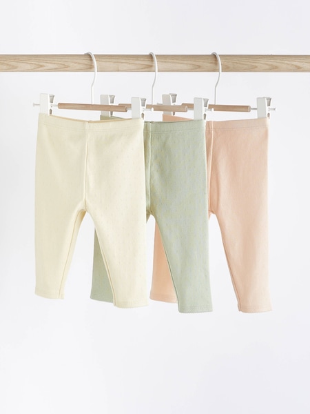 Salbeigrün/Pointelle - Baby Leggings 3 Pack (756400) | 12 € - 14 €