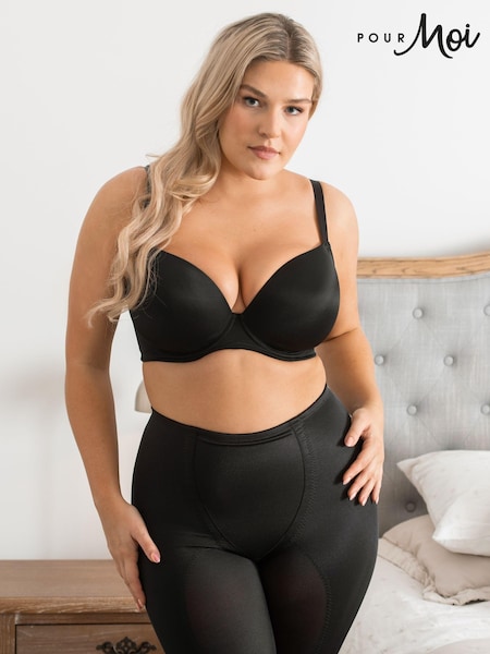 Pour Moi Black Hourglass Shapewear Firm Tummy Control High Waist Shorts (756913) | €21